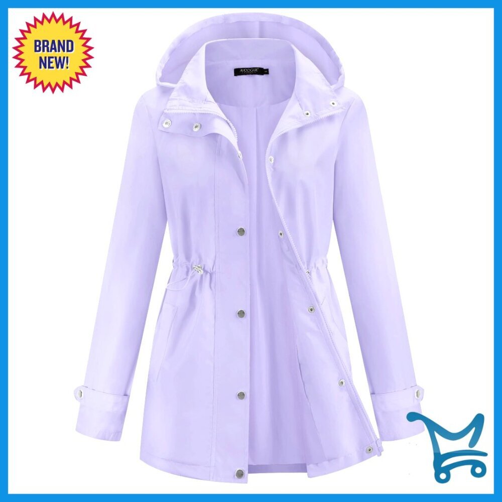 Waterproof Lightweight Hooded Raincoat for Hiking Travel Outdoor